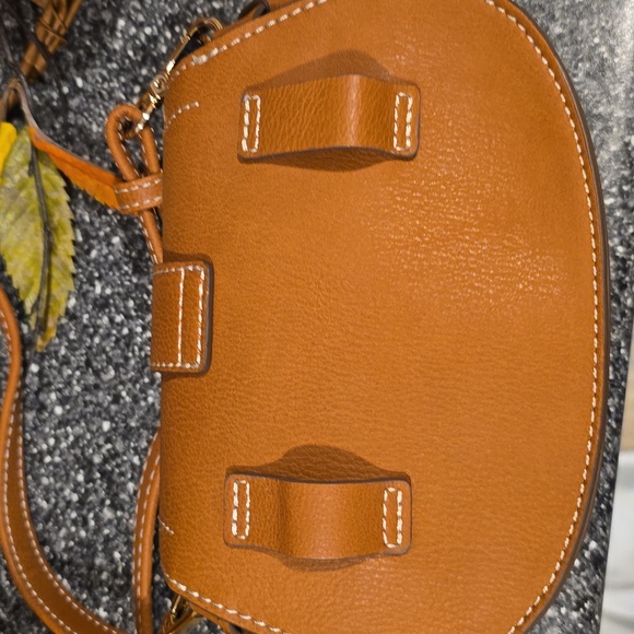 NWT Rachel Zoe Edessi Crossbody Belt Bag Convertible Purse Vegan Leather Brown - Picture 9 of 11